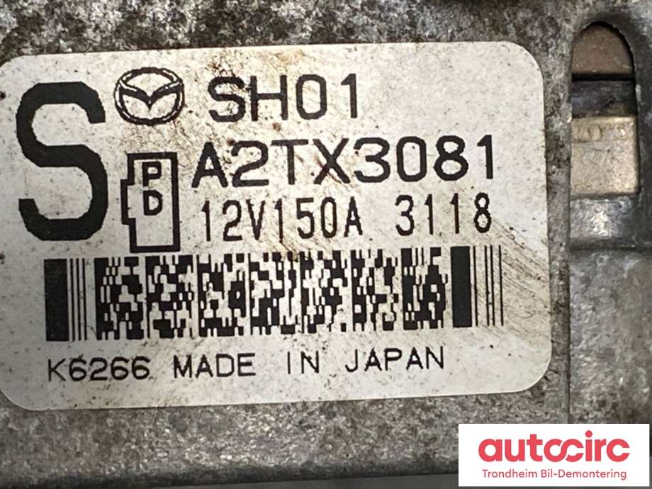 Dynamo diesel til Mazda CX-5 2012-2017 (Type I) (SH0118300|)