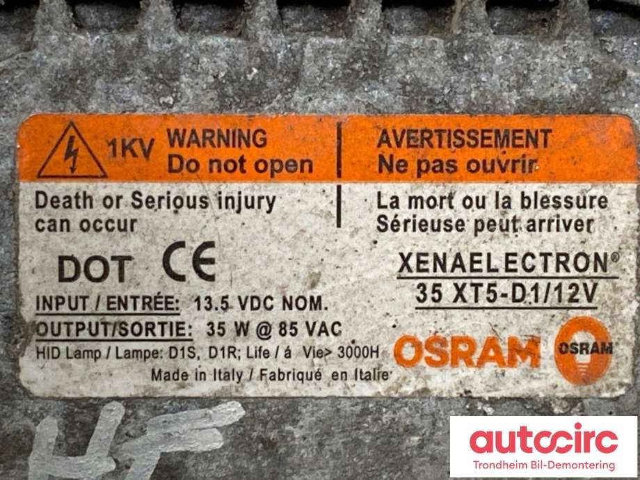 Styreenhet xenon/ballast til Ford Focus 2008-2010 (Type II, Fase 2) (8M51-13C170-AA|1521216|)