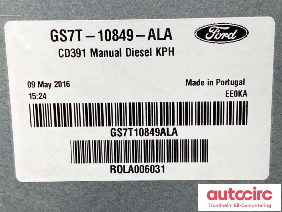 Instrumentpanel til Ford Mondeo 2014-2019 (Type V, Fase 1) (2164430|GS7T-10849-ALE|)