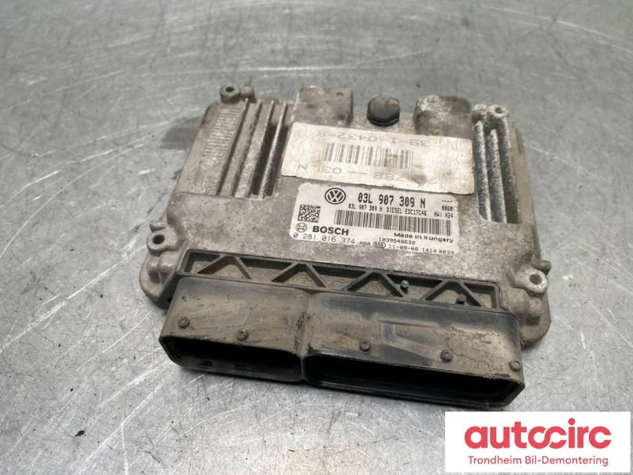 Styreenhet motor til VW Passat, 2011-2015 (B7) (B7) (03L 906 018 BE)