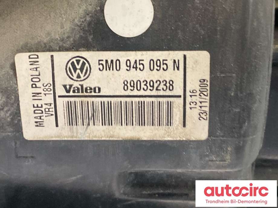 Baklykt venstre ytre til VW Golf, Plus/Cross 2005-2009 (Fase 1) (5M0945095N|)