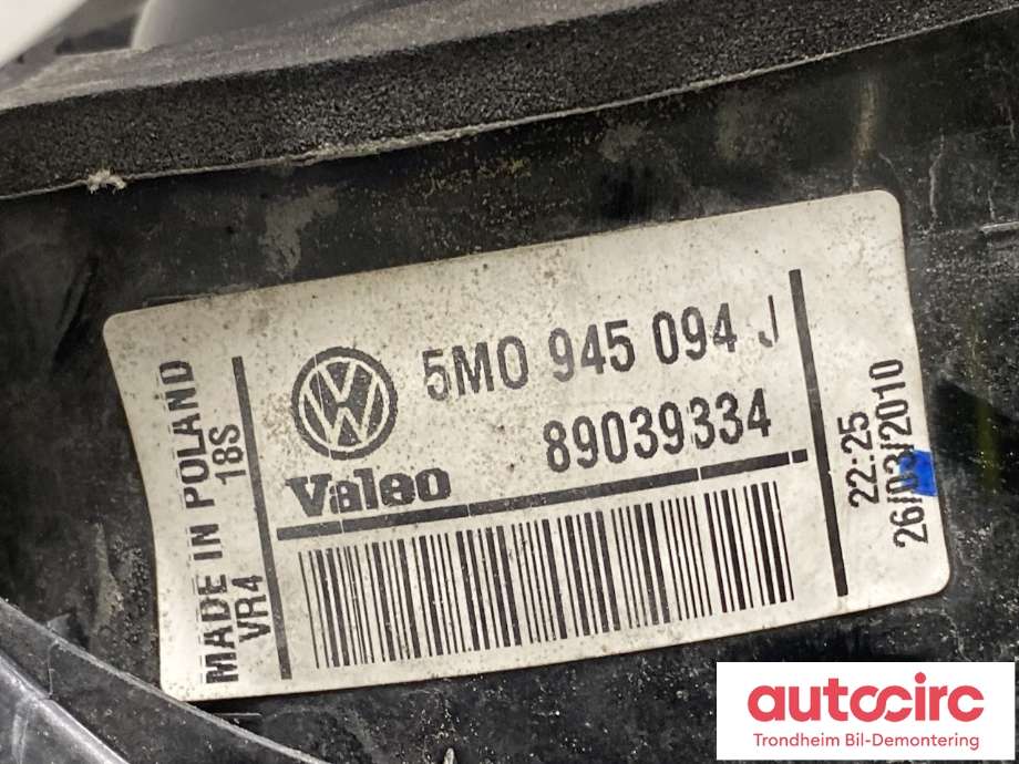 Baklykt høyre nedre til VW Golf, Plus/Cross 2005-2009 (Fase 1) (5M0 945 094 S|)