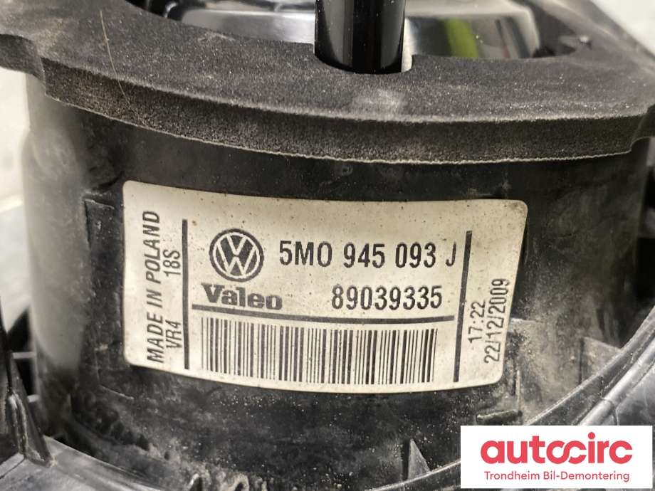 Baklykt venstre indre til VW Golf, Plus/Cross 2005-2009 (Fase 1)  (5M0945093J|5M0 945 093 M|)