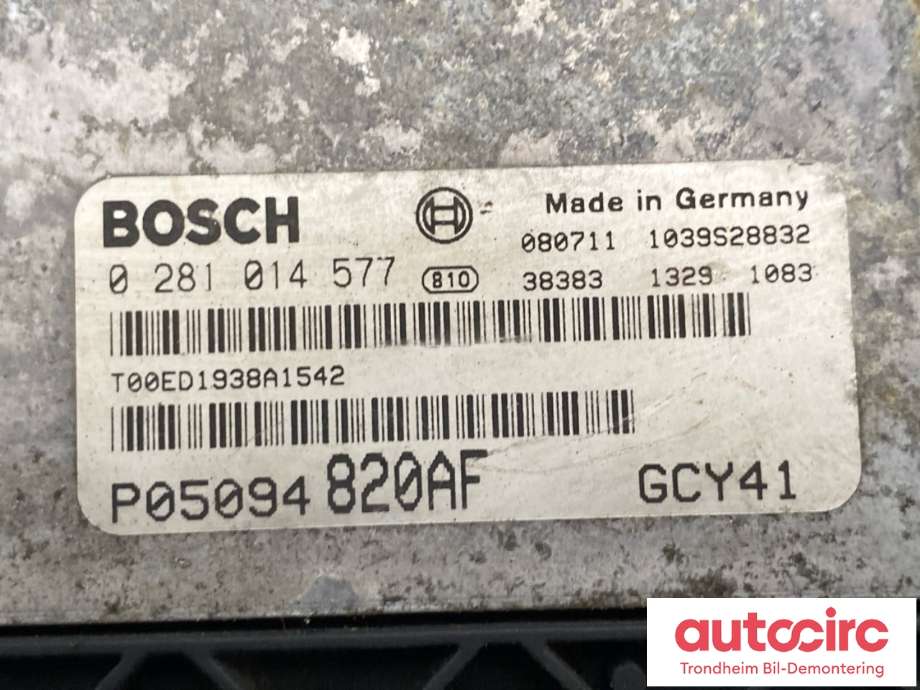 Styreenhet motor til Dodge Journey 2008-2010  (BOSCH|0281014577|5094820AB|)