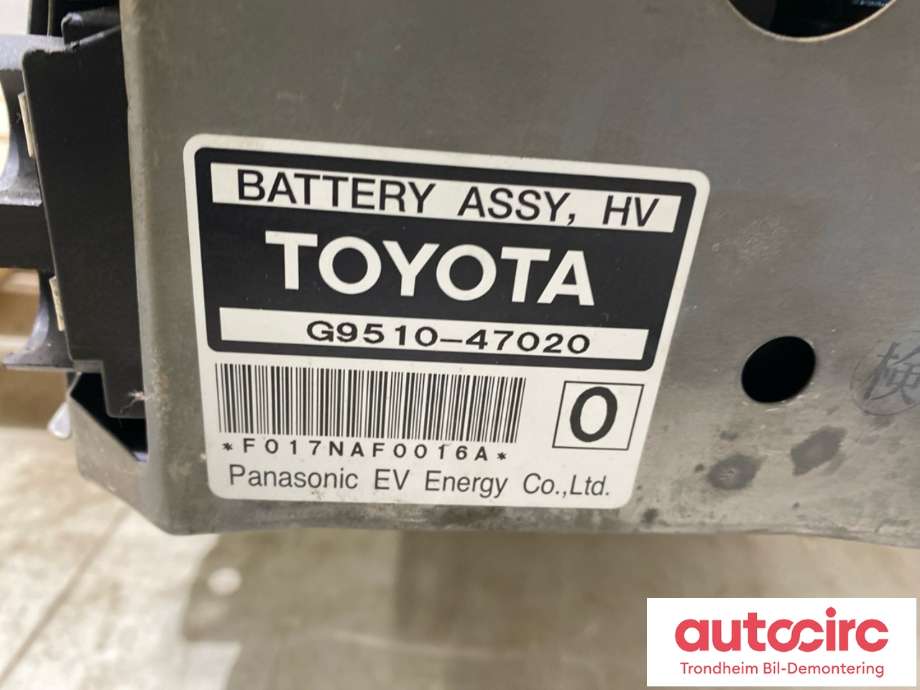 Batteripakke hybrid til Toyota Prius 2000-2003 (Type I) (SEDAN) (SEDAN) (G9510-47020|)