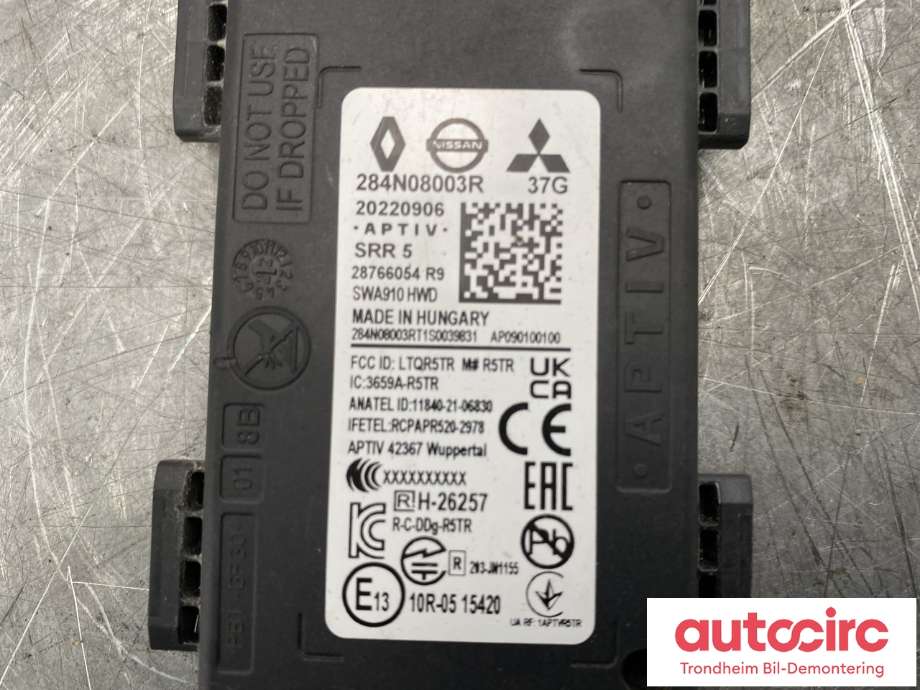 Sensor blindsone til Renault Megane E-Tech 2022-->>  (HB|284N07512R|)