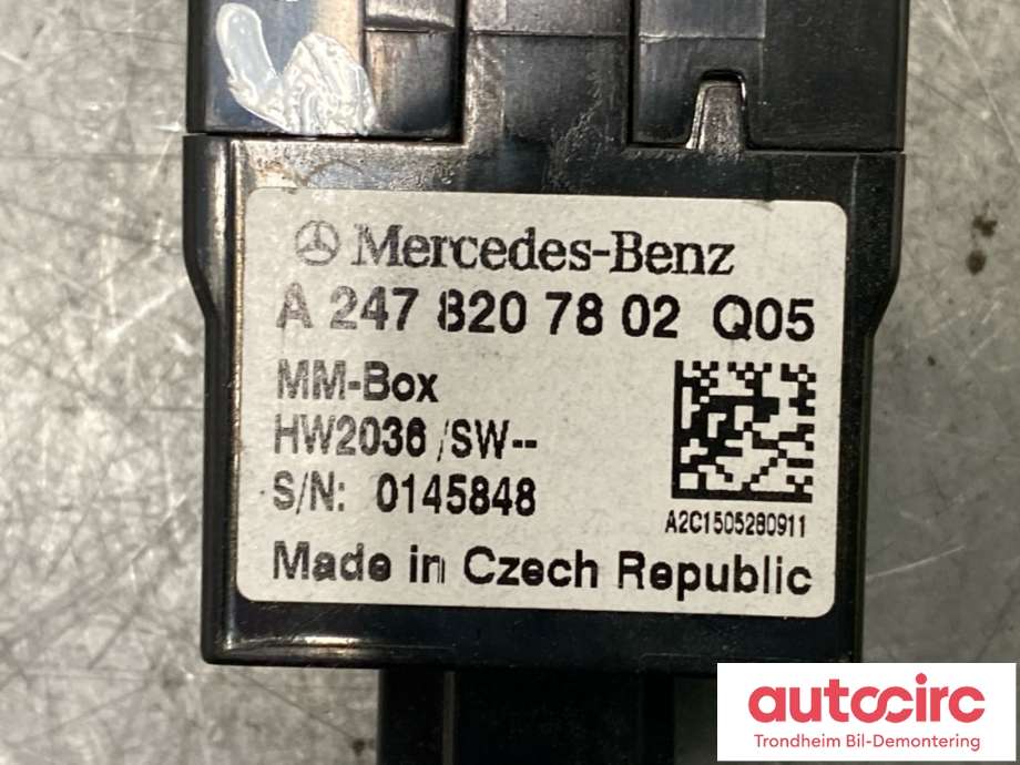 Dashbord diverse til Mercedes EQB 2022-->>