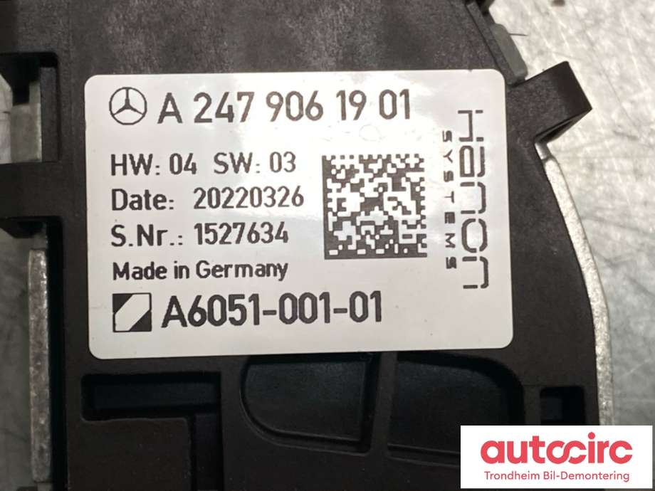 Varmeapparat motstand til Mercedes EQB 2022-->> (A2479061901|)
