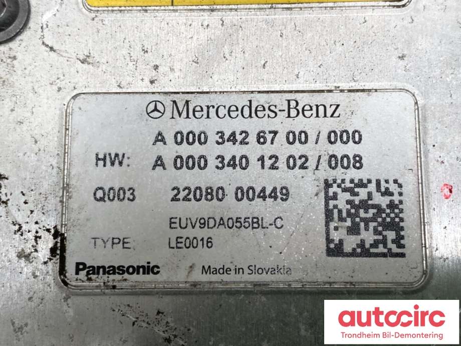 Inverter elbil til Mercedes EQB 2022-->> (A0003426700|A 000 342 72 00|A 000 342 20 01)