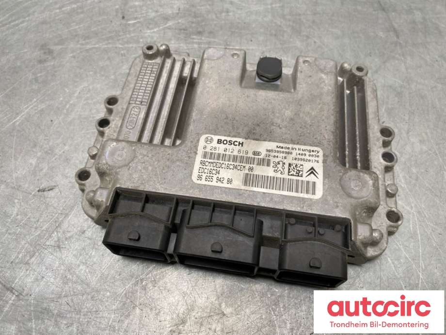 Styreenhet motor til Peugeot 207 2006-2012 (BOSCH|0281012619|16 776 167 80|)
