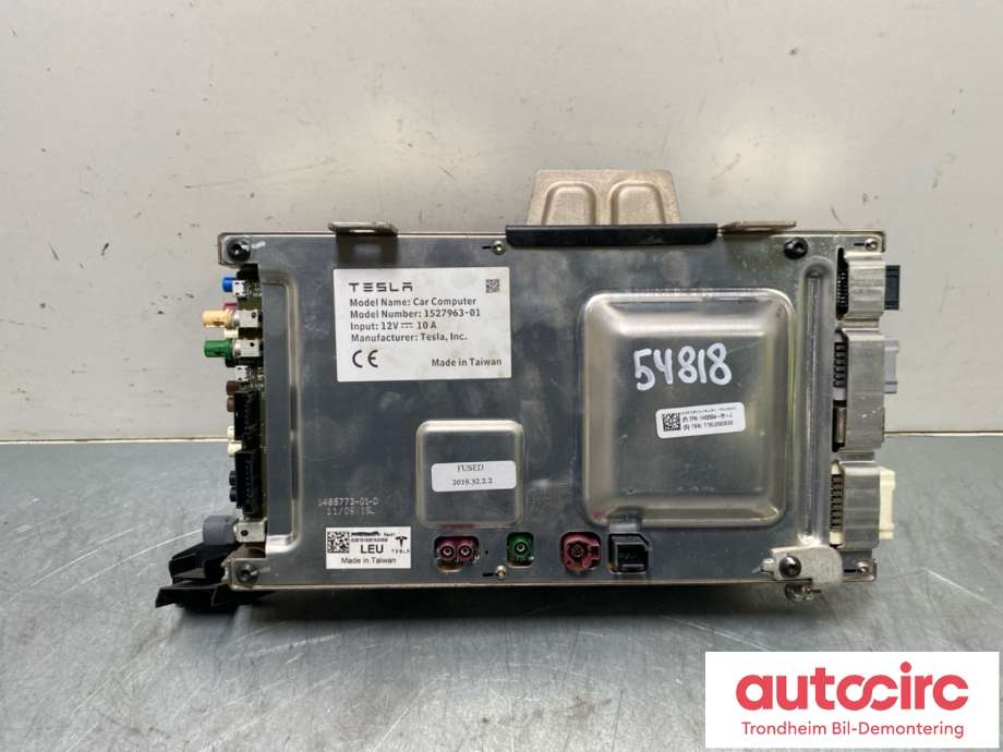 Styreenhet autopilot til Tesla Model 3 2018-2023 (Fase 1)  (1465773-01-D|1566786-S1-E|1462554-S1-K)