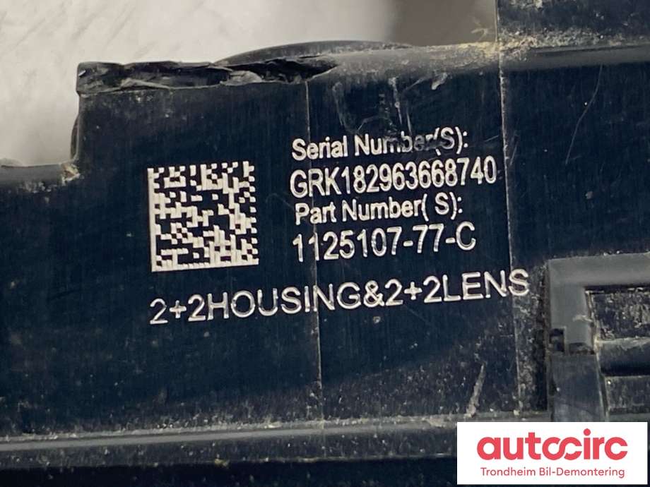 Kamera til Tesla Model 3 2018-2023 (Fase 1) (1125107-77-C|1125107-00-A|1125107-77-A| 1125107-77-B| 1125107-88-A| 1125107-77-D| 1125107-77-E| 1495865-20-C| 1495865-20-D| 1495865-20-E| 1495865-20-F| 1495865-20-G)