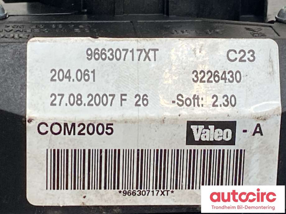 Bryter combi til Peugeot 207 2006-2012  (VALEO|624251|)