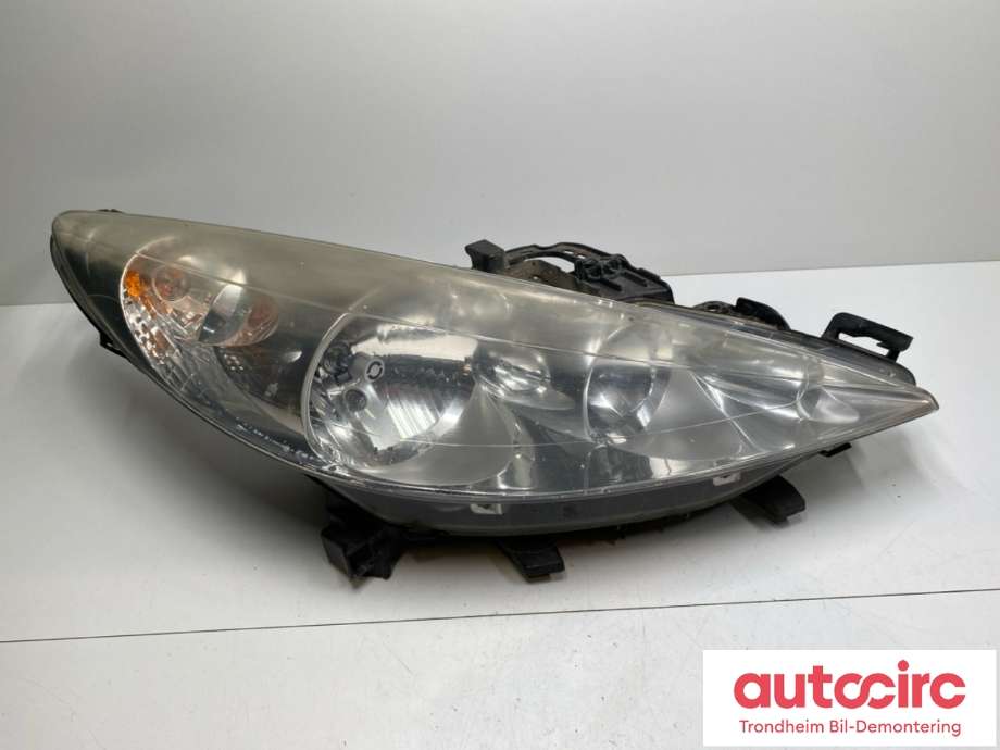 Frontlykt høyre halogen til Peugeot 207, 2006-2012  (9649986180)