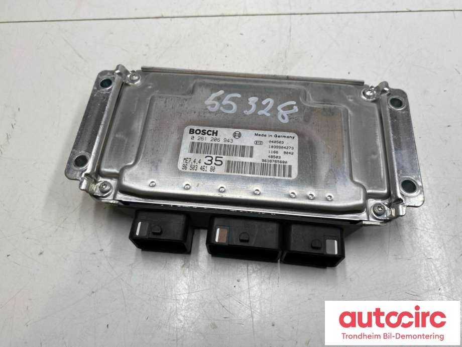 Styreenhet motor til Peugeot 307, 2001-2004 (Fase 1)  (9650346180)