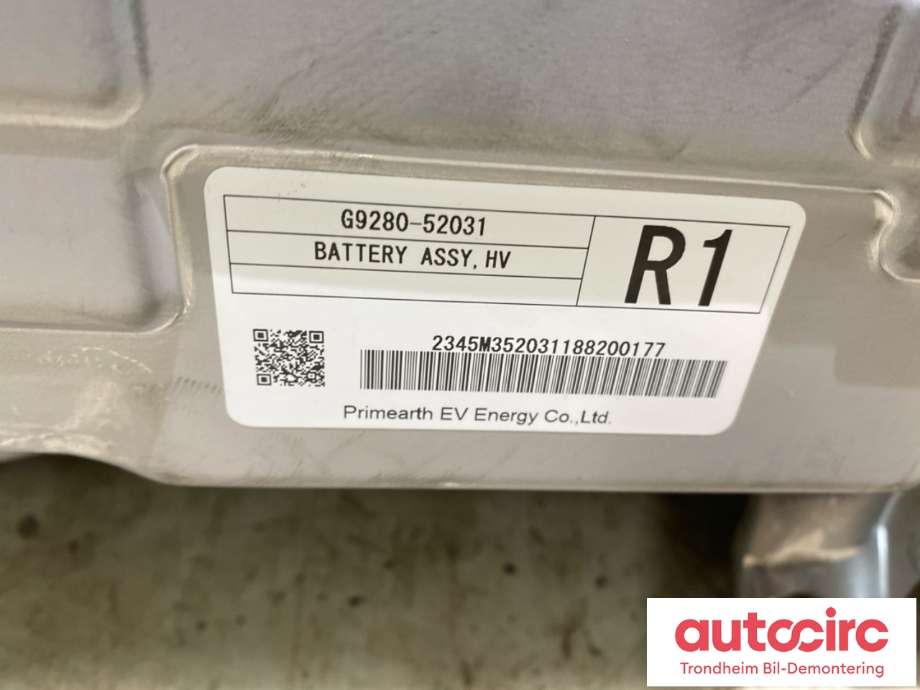 Batteripakke hybrid til Toyota Yaris 2014-2020 (Type III, Fase 2)  (G951052031|G951052032|)