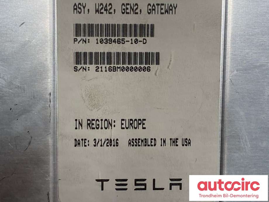 Styreenhet diverse til Mercedes B-Klasse, electric drive 2014-2018 (W242) (W242) (A 242 900 12 02|1039465-10-D|)