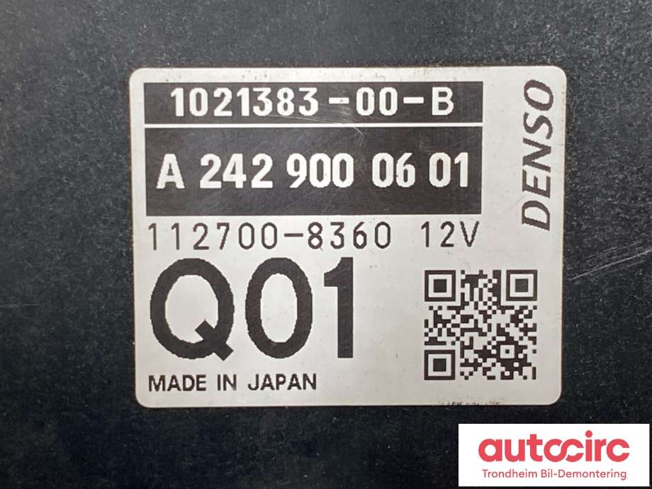 Styreenhet elektrisk parkbrems (EPB - Electric Parking Brake) til Mercedes B-Klasse, electric drive 2014-2018 (W242) (W242) (A 242 900 06 01|1021383-00-B|)