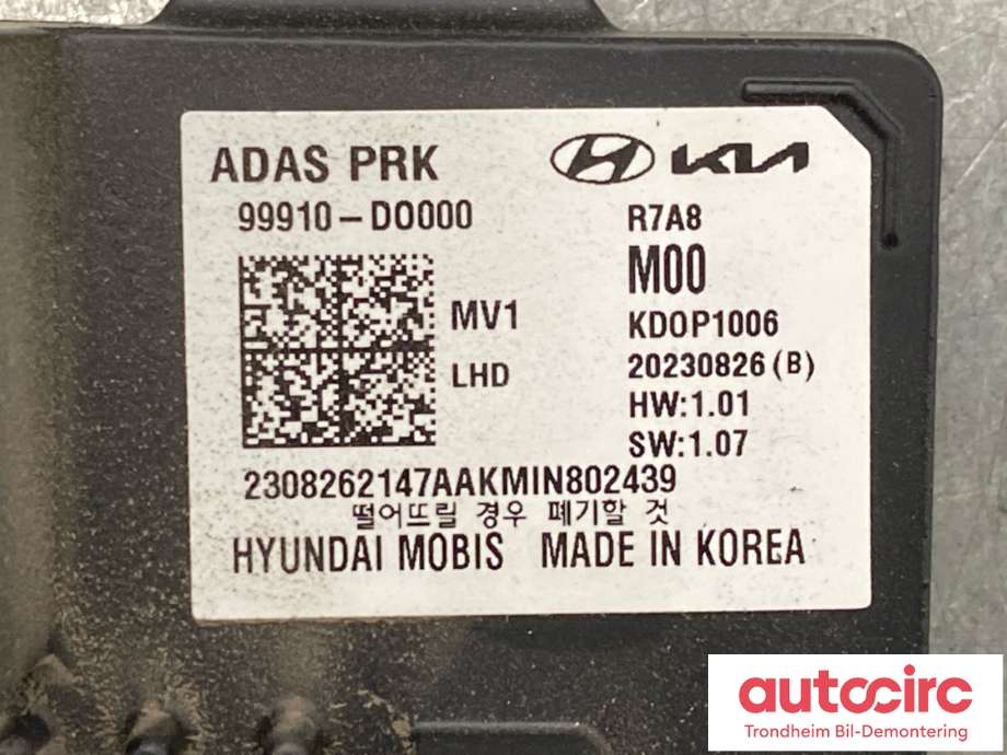 Styreenhet autopilot til Kia EV9 2023-->> (99910-DO000|)