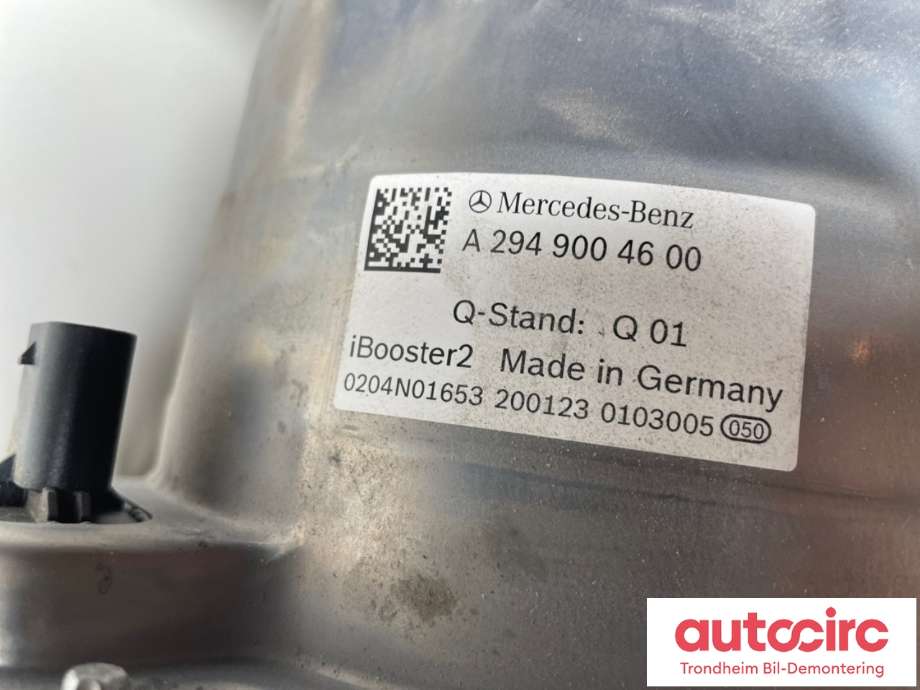 Bremsekraft-forsterker til Mercedes EQE 2022-->> (A2949004600|A 296 900 65 08|)