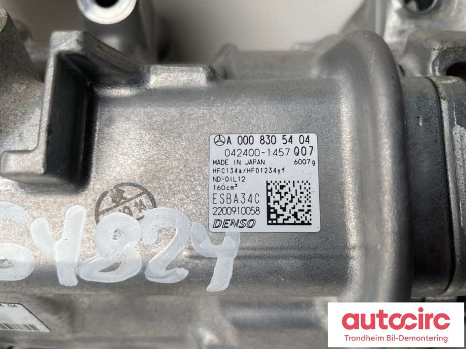 Aircondition kompressor elbil til Mercedes EQE 2022-->> (DENSO|A 000 830 54 04|A 000 830 49 05|0424001457)