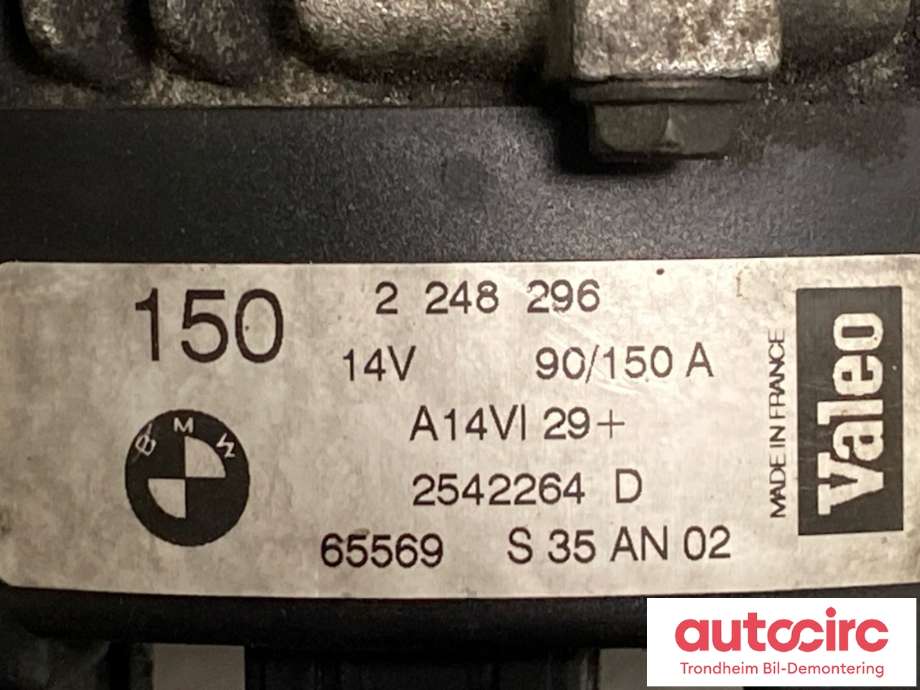 Dynamo diesel til BMW X5 2000-2006 (E53) (E53) (12 31 7 792 093|)