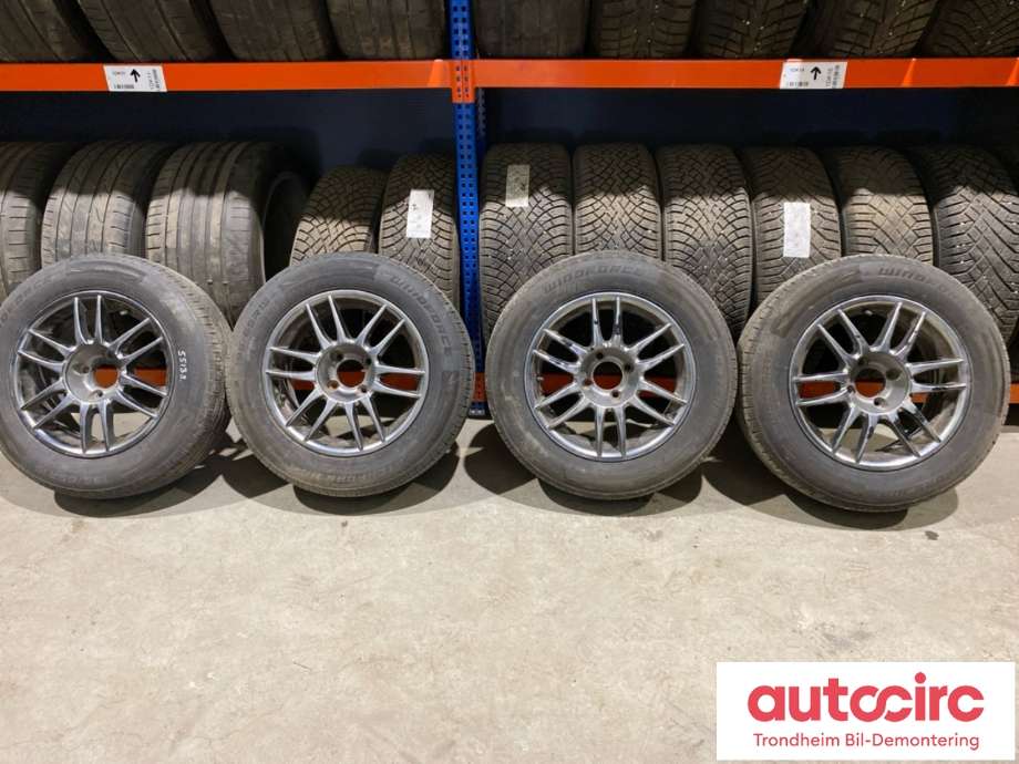 Hjulsett aluminium sommer til Peugeot Partner 2008-2015 (Type II, Fase 1) (15 TOMMER|195/65/R15 95H|PROD:0624|5MM)