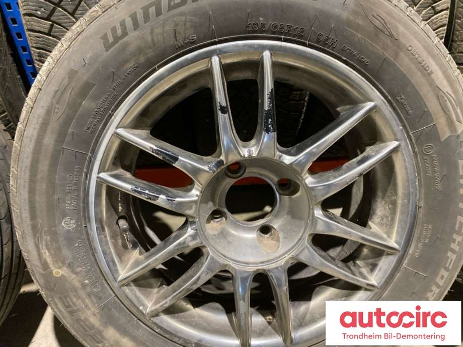 Hjulsett aluminium sommer til Peugeot Partner 2008-2015 (Type II, Fase 1) (15 TOMMER|195/65/R15 95H|PROD:0624|5MM)