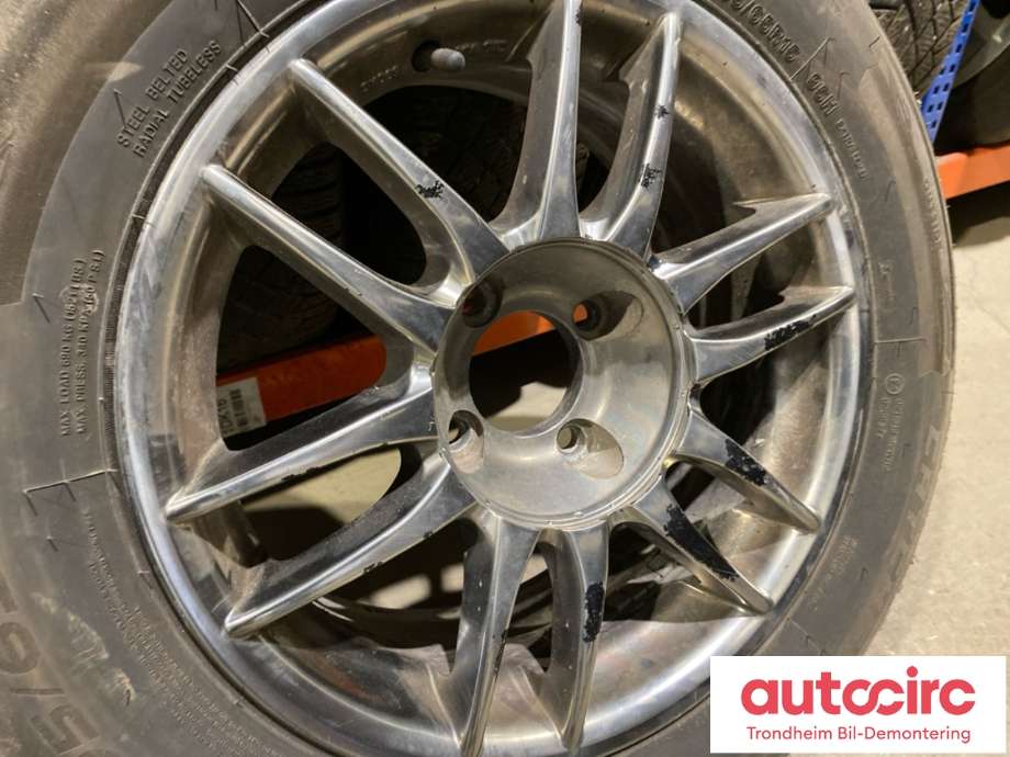 Hjulsett aluminium sommer til Peugeot Partner 2008-2015 (Type II, Fase 1) (15 TOMMER|195/65/R15 95H|PROD:0624|5MM)