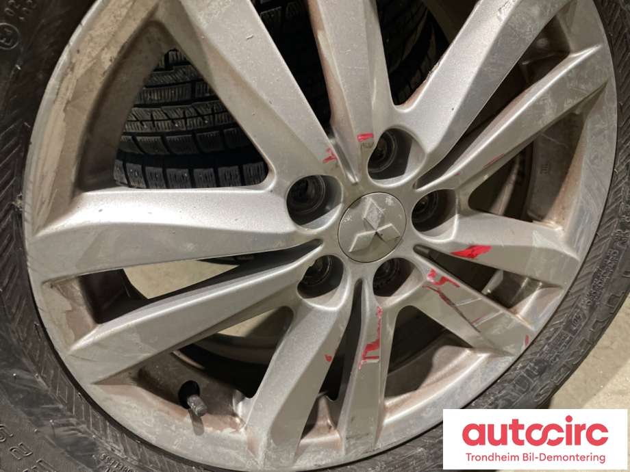 Hjulsett aluminium sommer til Mitsubishi ASX 2010-2019  (17 TOMMER|215/60R17 100H|PROD: 1020|4-5 MM)