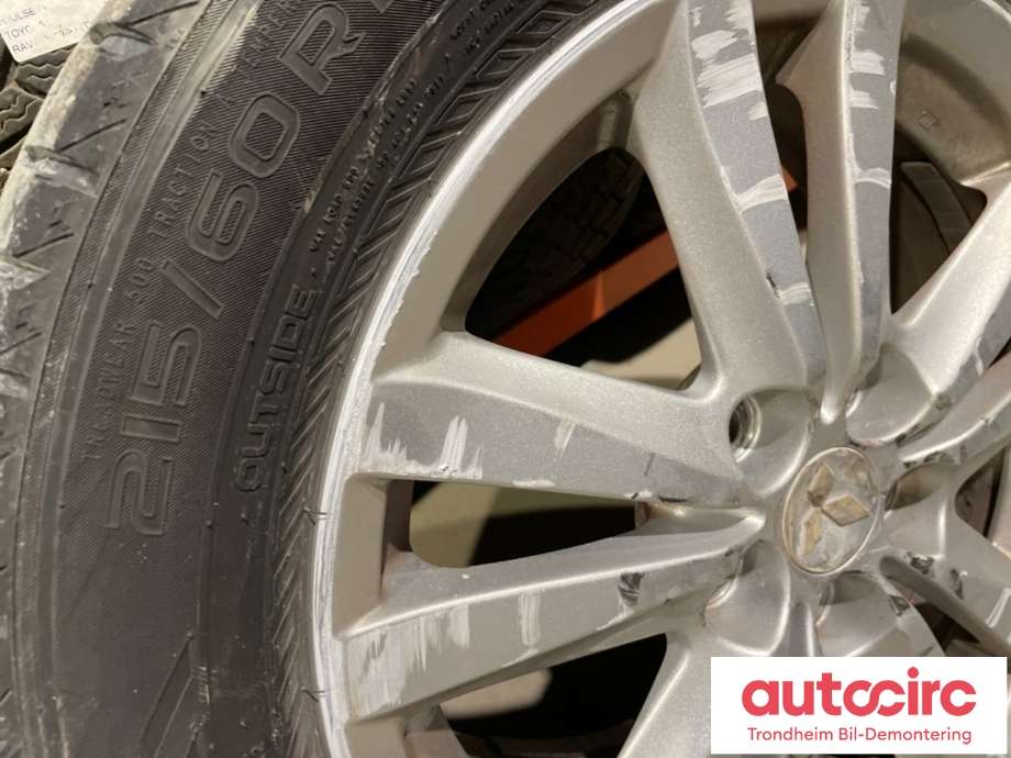 Hjulsett aluminium sommer til Mitsubishi ASX 2010-2019  (17 TOMMER|215/60R17 100H|PROD: 1020|4-5 MM)