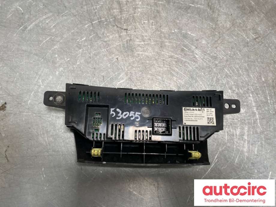 Varmeapparat betjening til Subaru Outback 2009-2014 (Type IV) (72311AJ070|)