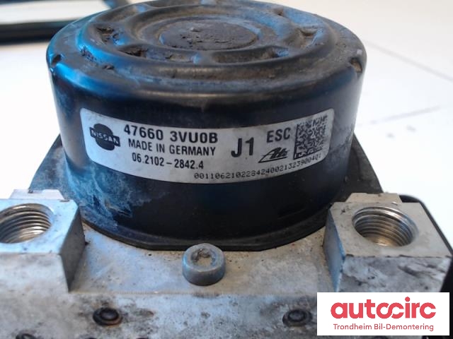 ABS sentral til Nissan Note 2013-2017 (Type II)  (ATE|476603VU8B|476603VUOB|06210969333)
