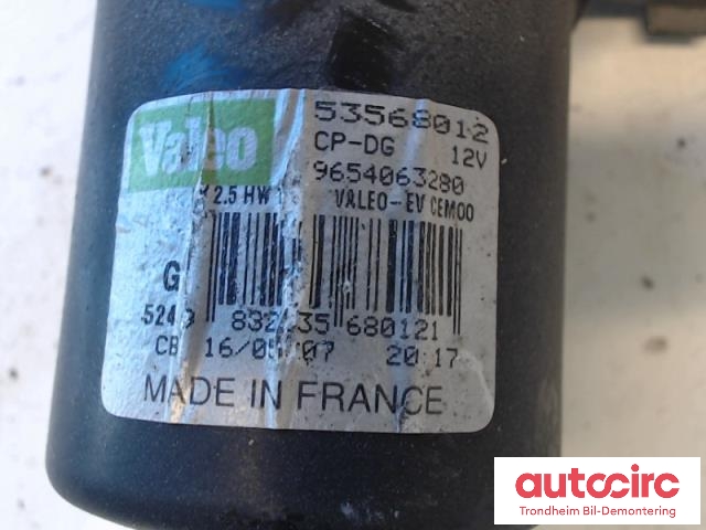 Viskermotor foran høyre til Citroën C4, Picasso 2006-2013 (Type I)  (VALEO|9654063280|53568012|6405PH)
