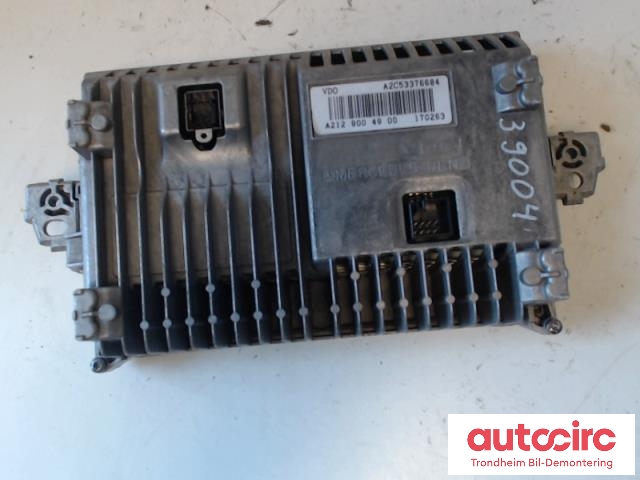 Bilstereo navigasjon skjerm til Mercedes E-Klasse 2009-2013 (Fase 1) (W212) (W212) (VDO|A2129004900|A2129009122|A2C53376684)