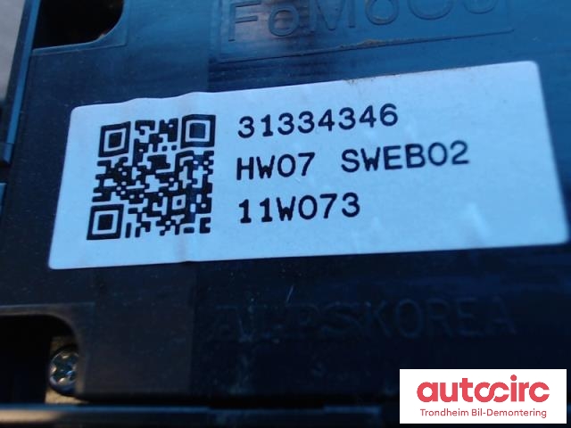 Bryter ruteheis til Volvo S60 2010-2014 (Type II, Fase 1)  (ALPS|31334346|)