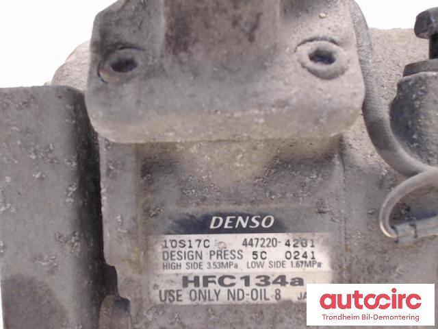 Aircondition kompressor til Toyota Avensis, Verso 2001-2009 (DENSO|8832044150|88320-44150|447220-4201)
