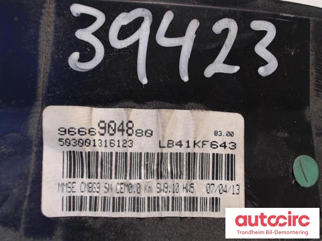 Instrumentpanel til Citroën Jumpy 2007-2016 (Type II)  (..|9666904880|9801642280|6924A4)