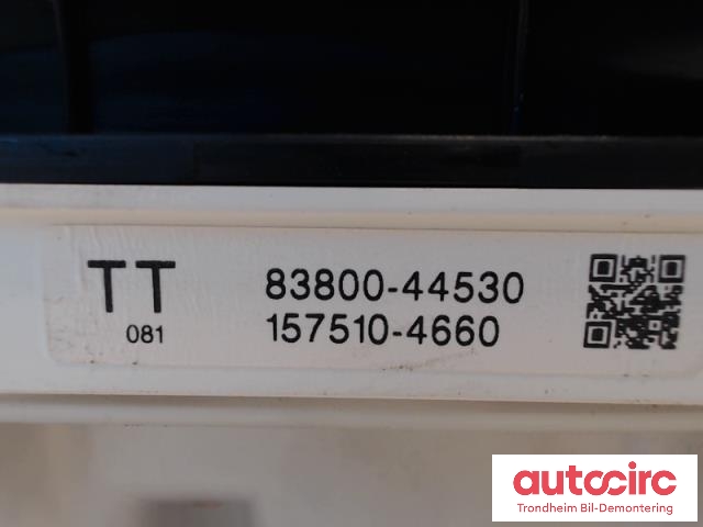 Instrumentpanel til Toyota Avensis, Verso 2001-2009 (DENSO|8380044530|83800-44530|157510-4660)