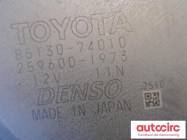 Viskermotor bakrute til Toyota iQ 2009-2014  (DENSO|8513074010|85130-74010|259600-1973)