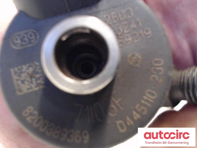 Dyse innsprøyting diesel til Renault Laguna 2005-2007 (Type II, Fase 2)  (BOSCH|0445110230|8200389369|)
