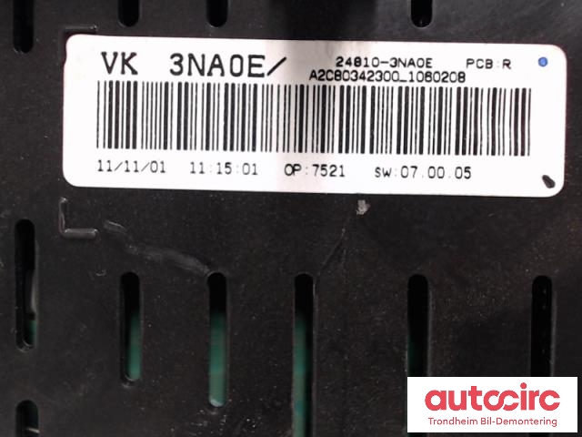 Instrumentpanel til Nissan Leaf 2011-2017 (Type I)  (..|248103NAOE|A2C53389102|)