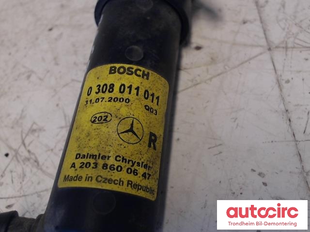 Lyktespylerdyse til Mercedes C-Klasse 2000-2004 (Fase 1) (W203) (W203) (BOSCH|0308011011|A2038600647|)