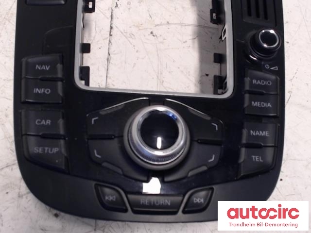 Bilstereo navigasjon betjeningspanel til Audi A4, Allroad 2009-2016 (Type I) (B8) (B8) (PREH|8T0919609 WFX|90025-244|)