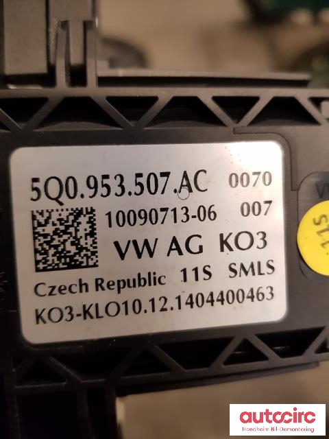 Bryter combi til Škoda Octavia 2013-2016 (Type III, Fase 1)  (VW AG|5Q0953507AC|5Q0953513R|)