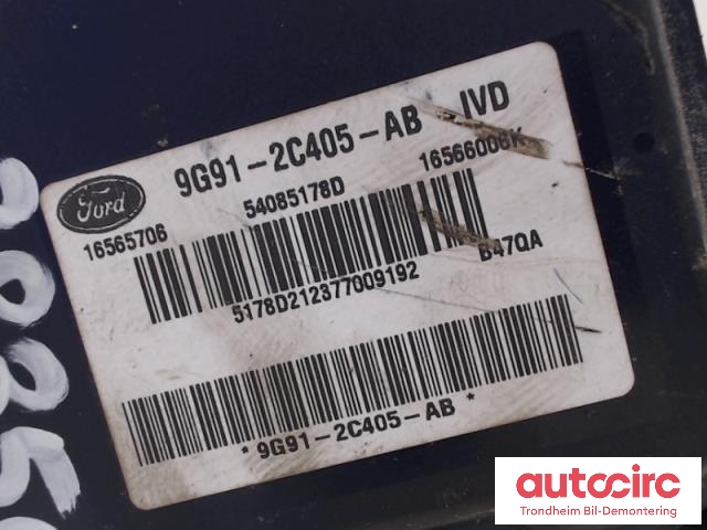 ABS sentral til Ford Mondeo 2007-2010 (Type IV, Fase 1)  (9G91-2C405-AB|AG91-2C405-MD|1762179)