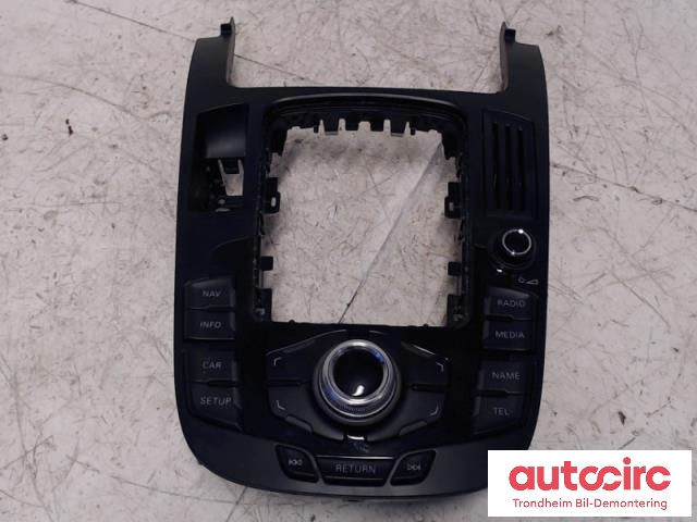 Bilstereo betjeningspanel til Audi Q5 2008-2012 (Type I, Fase 1) (PREH|8T0919609|8T0919609 WFX|90025-244)