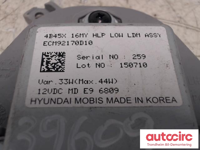 Styreenhet xenon/ballast til Mitsubishi Outlander 2015-->> (Type III, Fase 2)  (..|8301D013|4B45X|ECM92170D10)