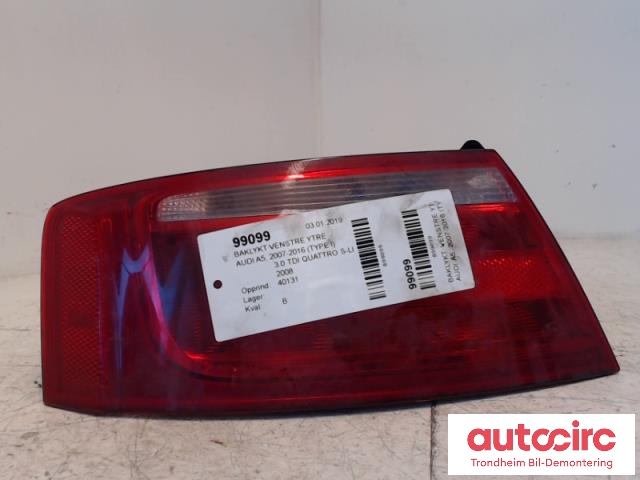 Baklykt venstre ytre til Audi A5 2007-2016 (Type I) (2D COUPE|8T0945095|)