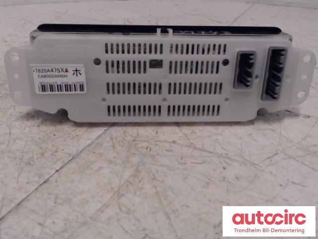 Varmeapparat betjening til Mitsubishi Outlander 2012-2015 (Type III, Fase 1)  (..|7820A475XA|CAB502A040H|)